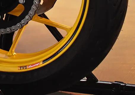 Superior Grip Michelin Tyres of RTR 310 Motorcycle