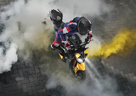 Supermoto Mode in TVS RTR 310 Motorcycle