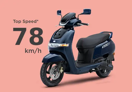 Top Speed of iQube Electric Scooter 78 KM
